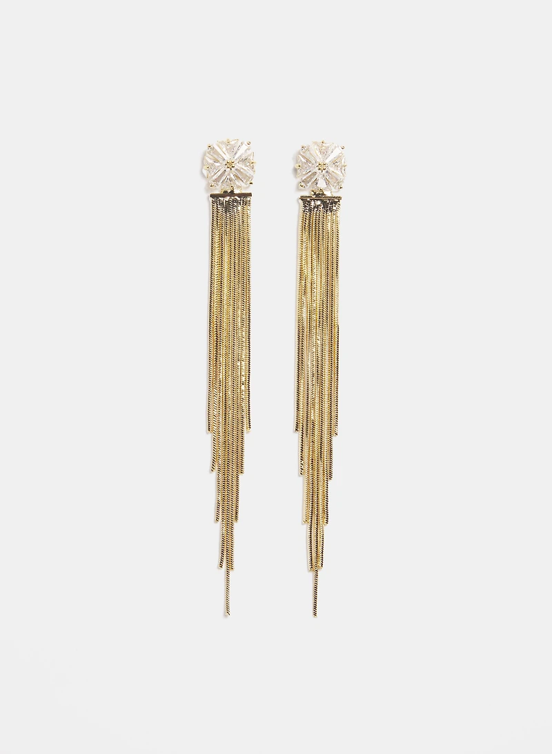 Crystal Cascade Earrings
