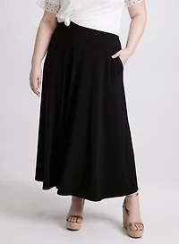 Pull-On Maxi Skirt With Pockets
