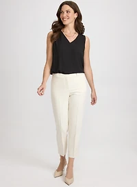Sleeveless V-Neck Blouse