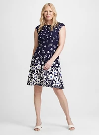 Robe florale en cascade