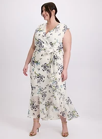 Floral Ruffle Hem Dress