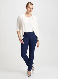 Bouclé Cardigan & Pull-On Jeans
