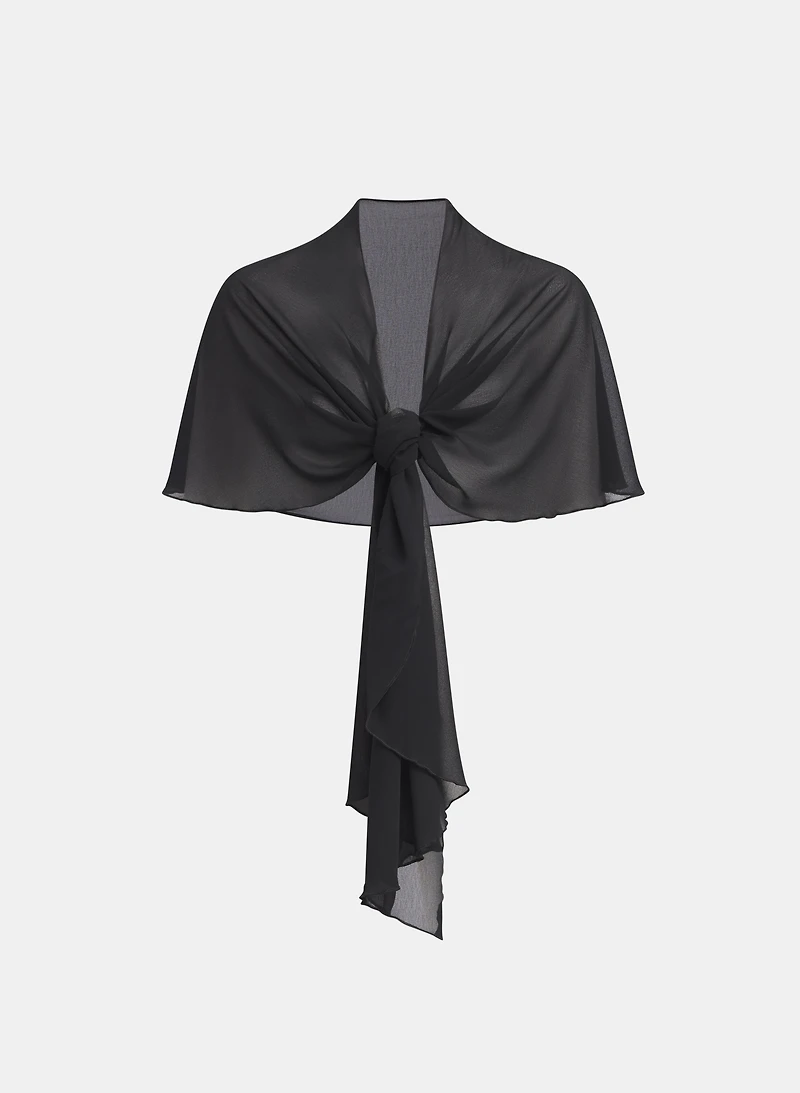 Sheer Chiffon Shawl