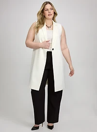 Button-Front Longline Vest