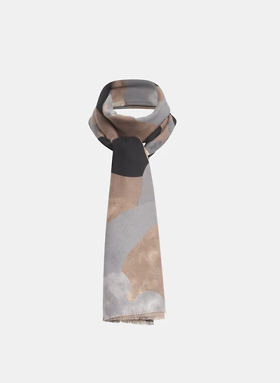 Foulard à motif camouflage  