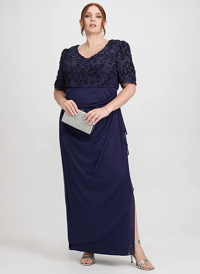 Embroidered Empire Waist Dress