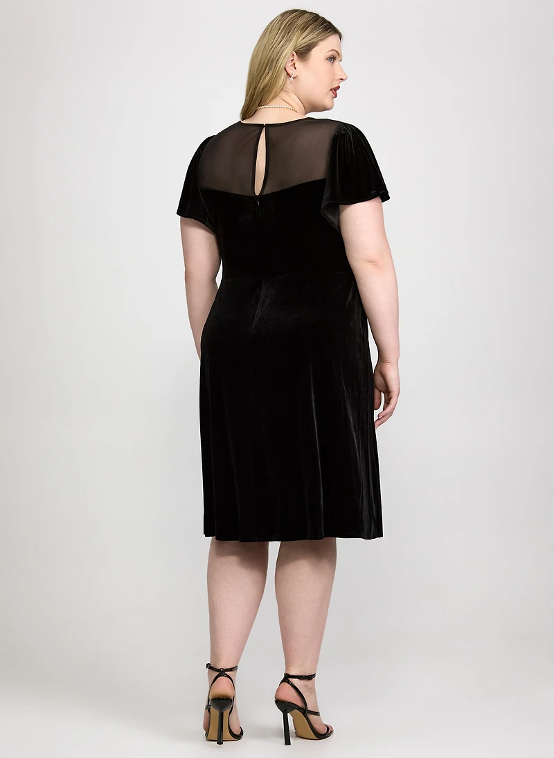 Velvet Flare Dress