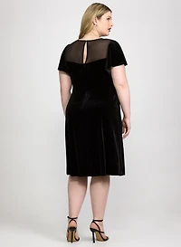 Velvet Flare Dress
