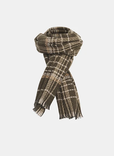 Plaid Print Scarf