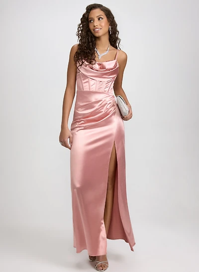 Cowl Neck Corset Dress