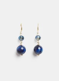 Marble Bead Drop Earrings
