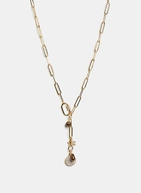 Collier à breloques de cristal