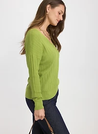 V-Neck Knit Pullover