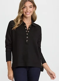 Grommet Placket Top