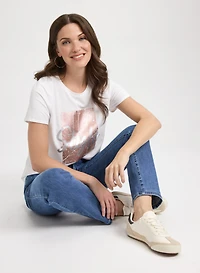 Script Print T-Shirt