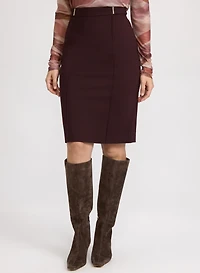 Jupe crayon à taille haute