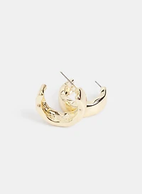 Hammered Hoop Earrings