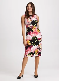 Robe asymétrique à détail torsadé