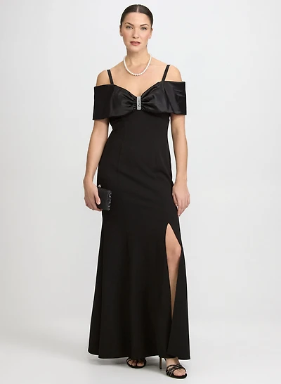 Oversized Bow Detail Dress