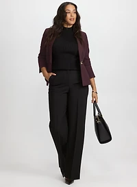 Seam Detail Blazer & Olivia Wide-Leg Pants
