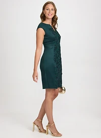 Embroidered Panel Dress