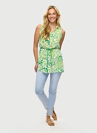 Paisley Tunic & Slim Leg Jeans