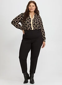 Sofia Pull-On Slim-Leg Pants