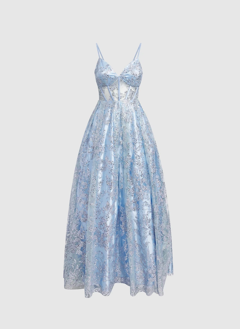 Glitter Corset Gown