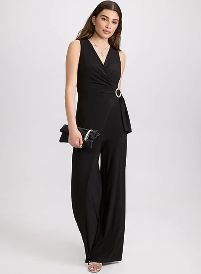 Embellished Wide-Leg Jumpsuit