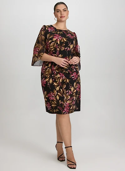 Floral Split Sleeve Dress