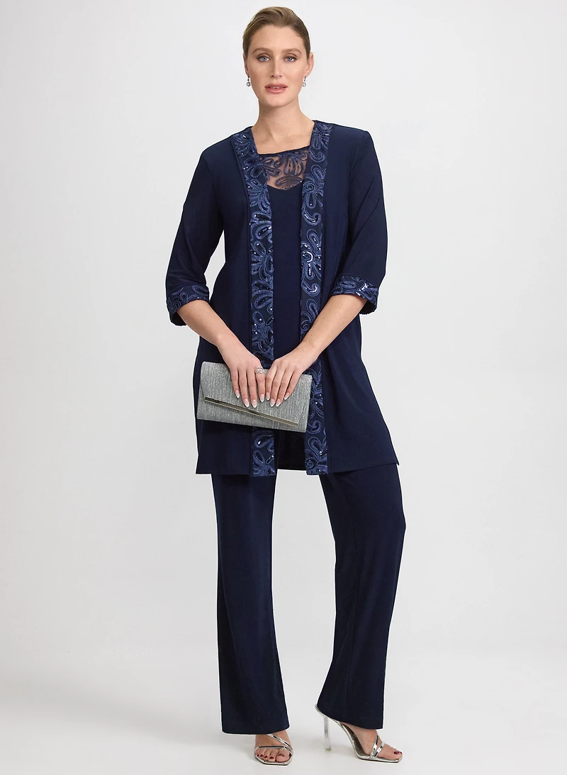 Three-Piece Pantsuit Set