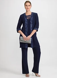 Three-Piece Pantsuit Set