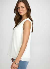 Blouse sans manches à encolure en V