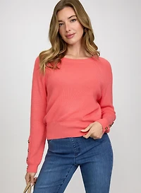 Pull en tricot à boutons