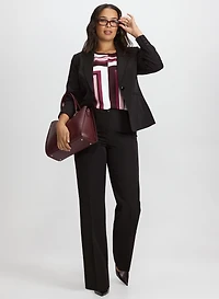 Single-Breasted Blazer & Lily Straight-Leg Pants