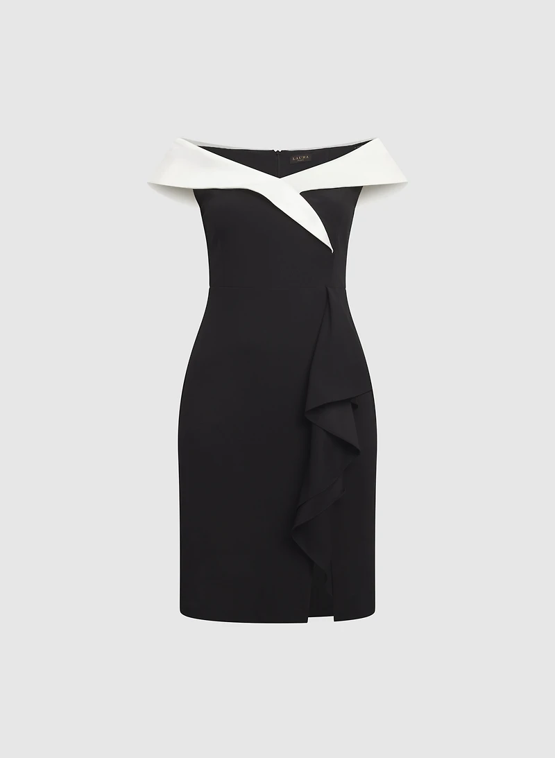Off-The-Shoulder Fitted Dress