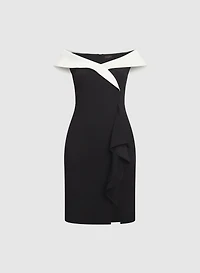 Off-The-Shoulder Fitted Dress