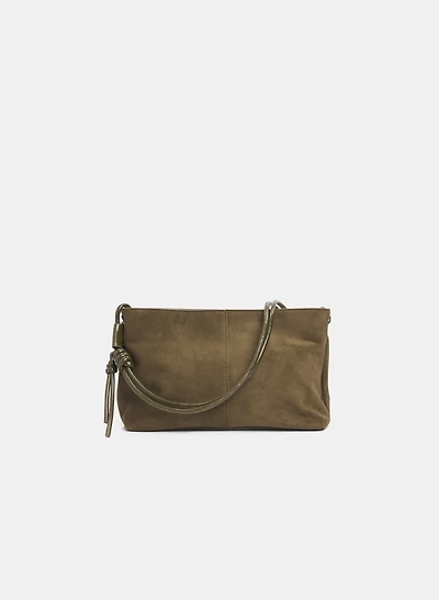 Faux-Suede Shoulder Bag