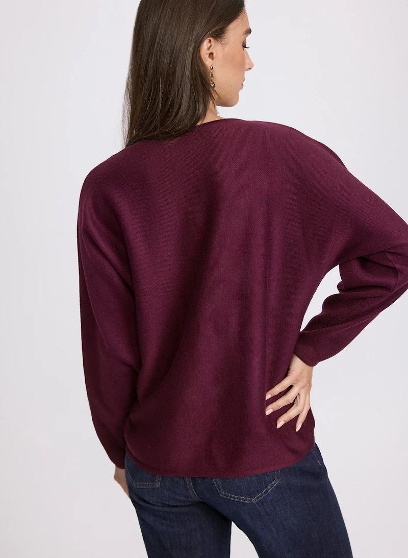Pull à imprimé floral
