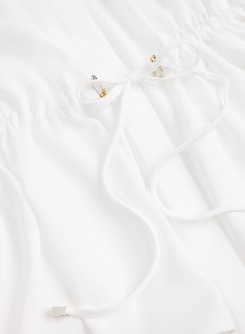Blouse à cordon de serrage