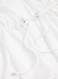 Blouse à cordon de serrage