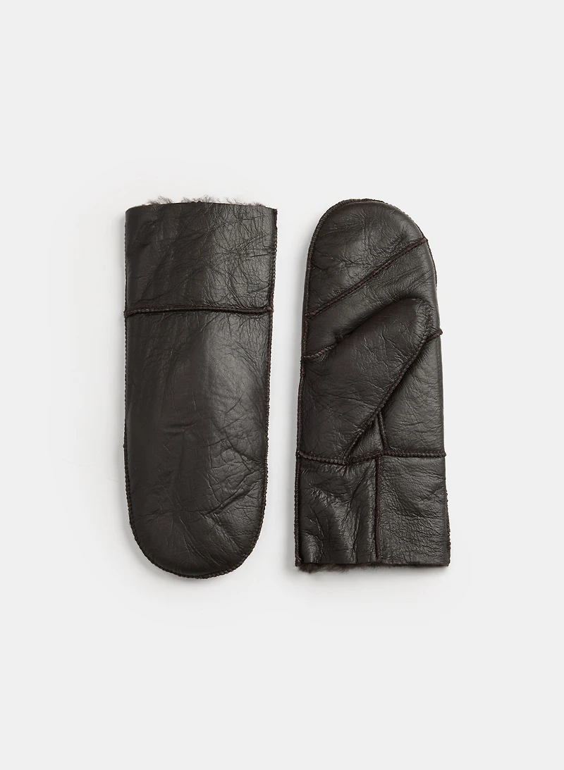 Sheepskin Leather Mittens