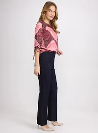 Flare Leg Pull-On Jeans