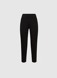 Sofia Studded Hem Slim-Leg Pants - Short