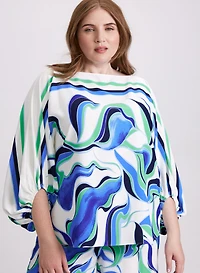 Joseph Ribkoff - Abstract Print Blouse