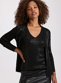 Cardigan à paillettes