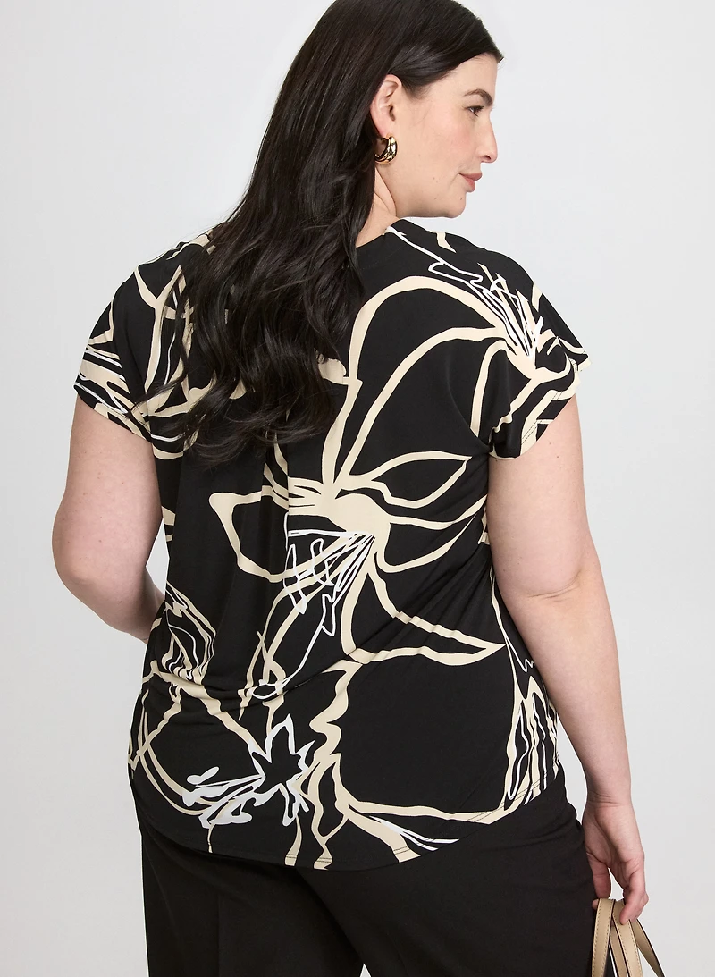 Sketched Floral Top