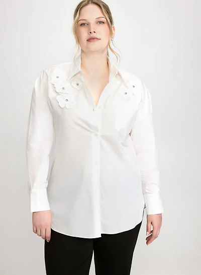Joseph Ribkoff - Floral Appliqué Blouse