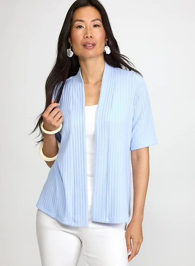 Cardigan en tricot côtelé