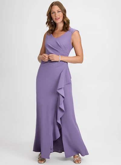 Waterfall Flounce Dress